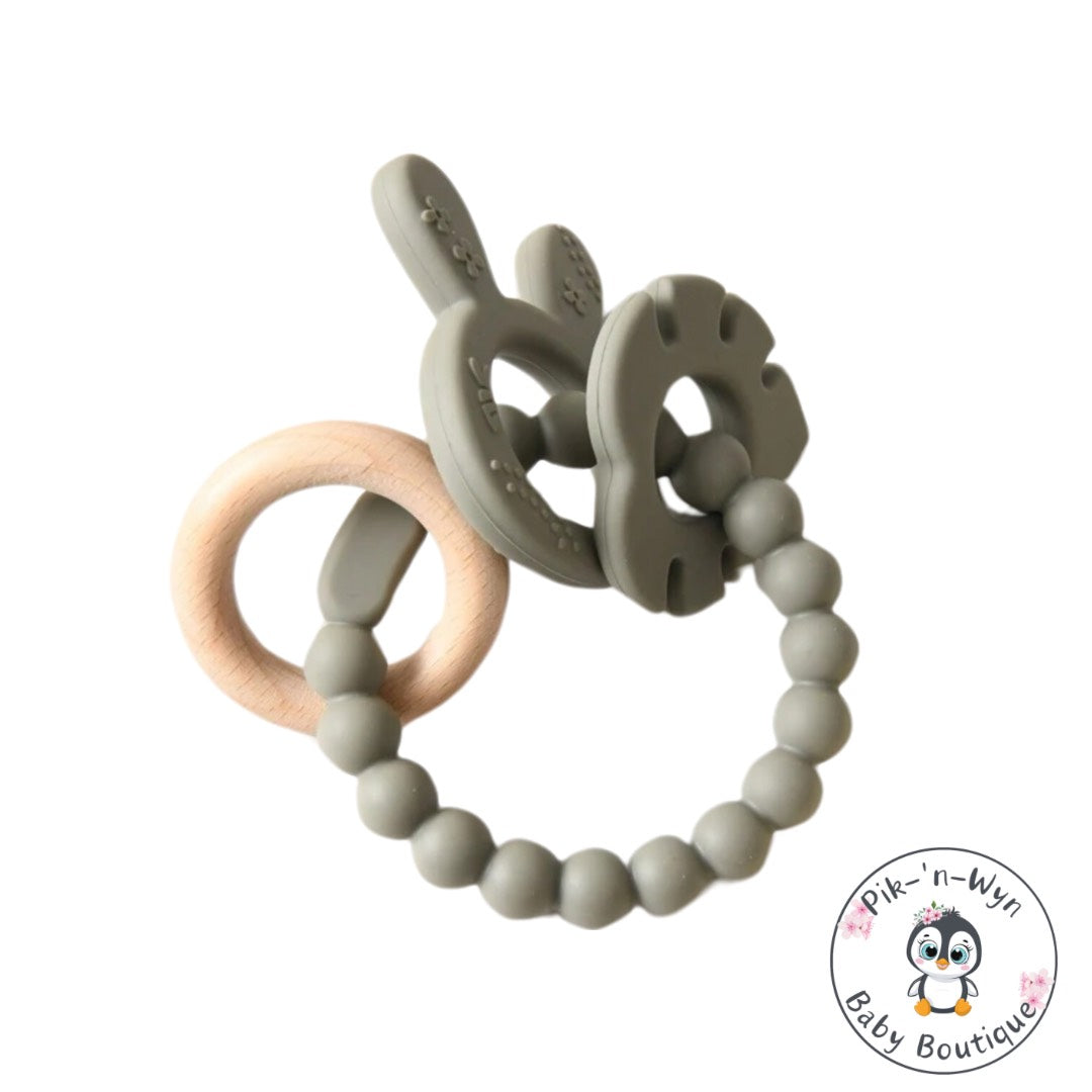 Silicone teether & rattle