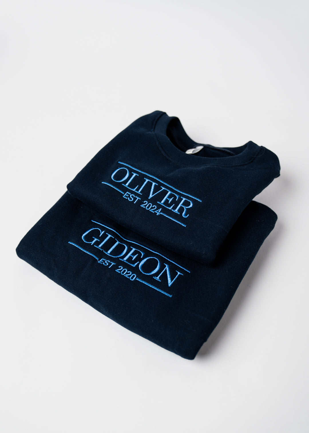 Custom Navy Sweaters
