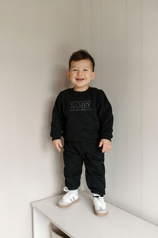 Baby & Mama Black / Grey Sweaters