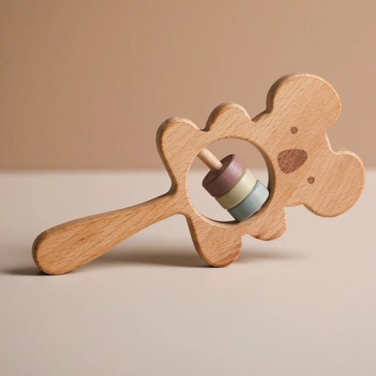 Wooden Bear Rattle