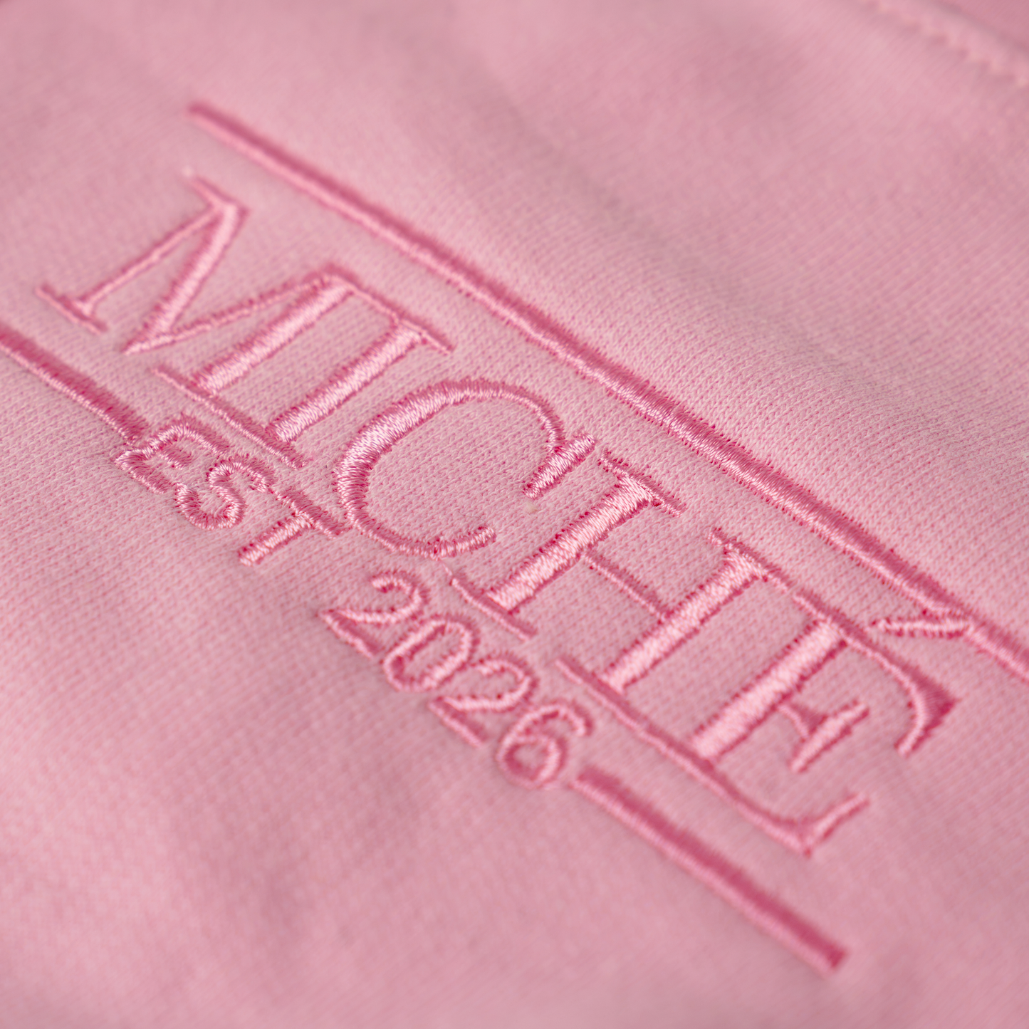 Personalised Name Sweater | Custom Embroidery | Blush Pink