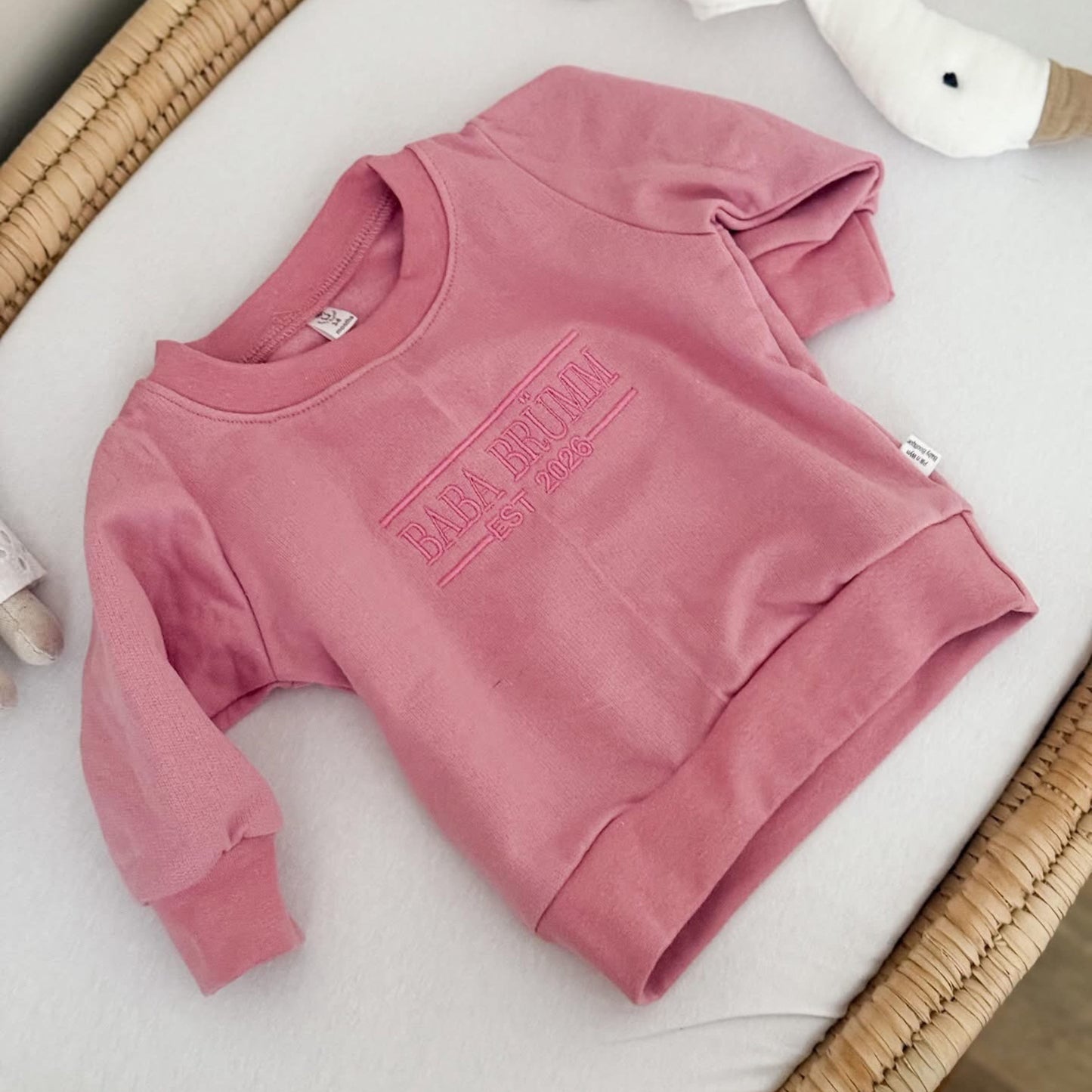 Personalised Name Sweater | Custom Embroidery | Dusty Rose