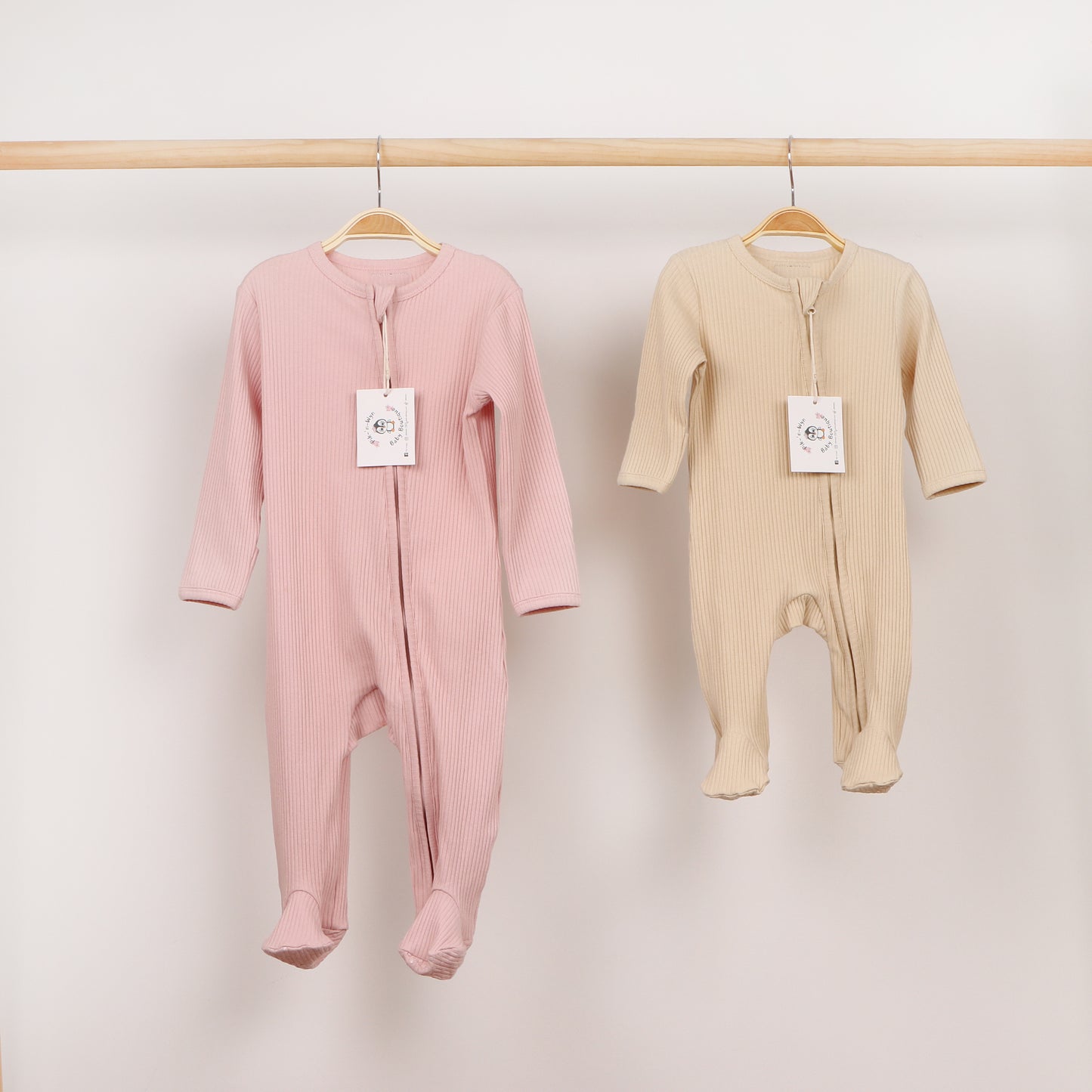 Organic Cotton 2 Way Zipper Cuddle suit