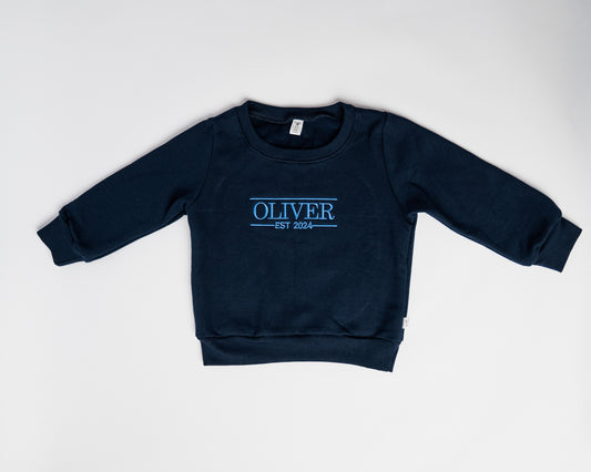 Custom Navy Sweaters