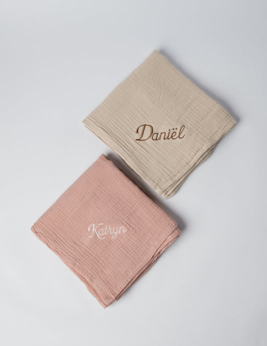 Personalised Muslin Blanket / Swaddle