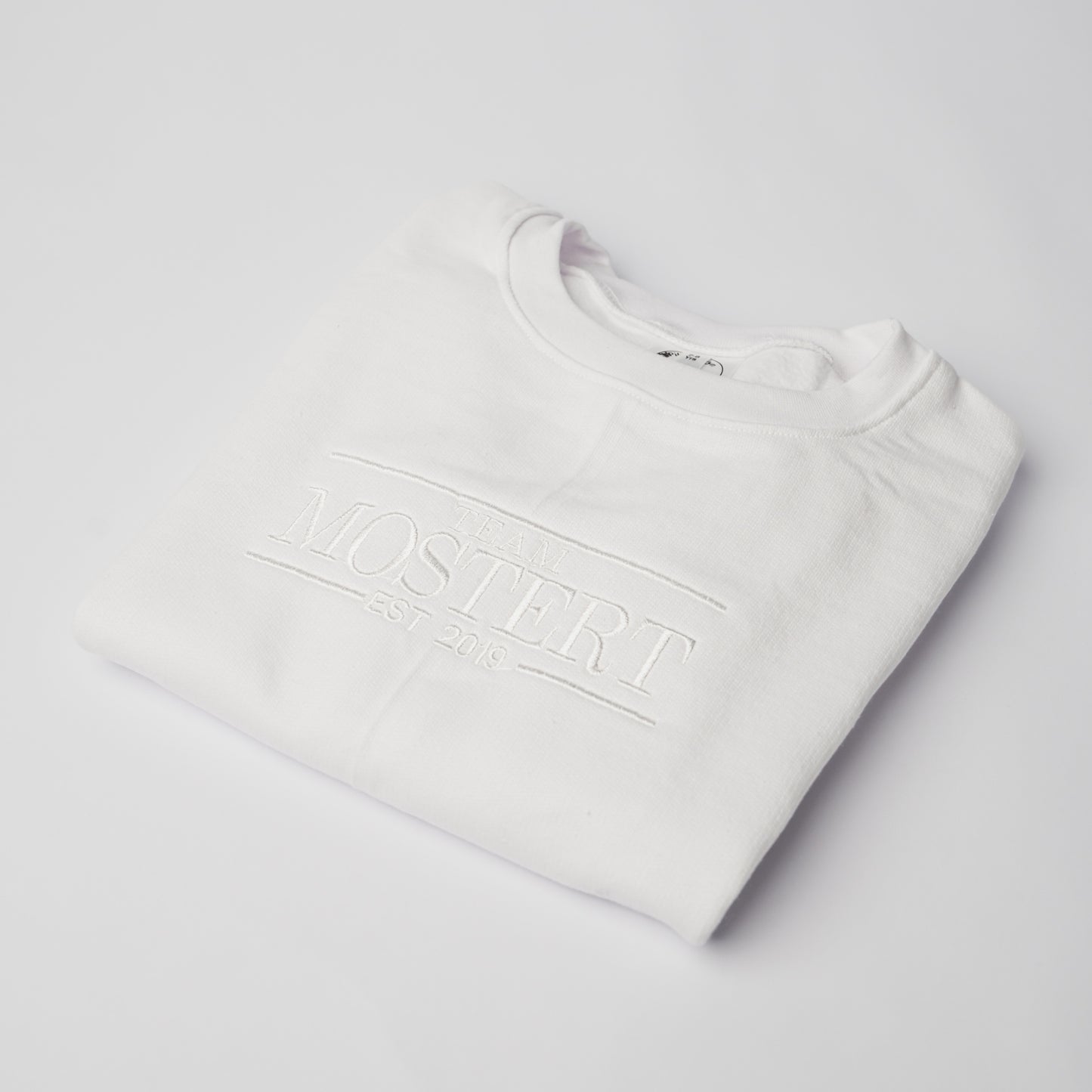 Personalized White Sweater - White Embroidery